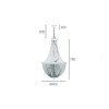 Czarna Lampa Wisząca Żyrandol Glamour Vintage COSMO LIGHT ROMA P04543BK